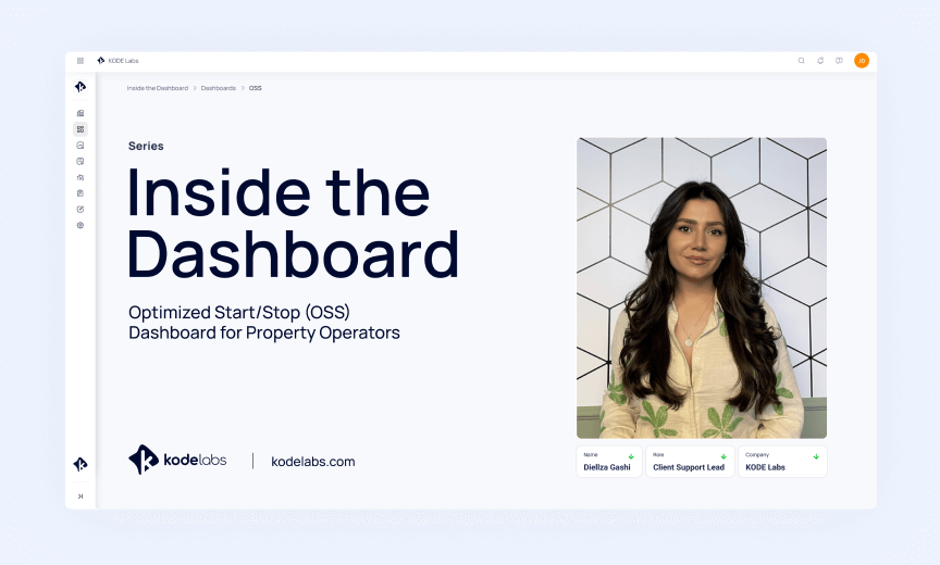 Inside the Dashboard: Diellza Gashi’s Optimized Start/Stop (OSS) Dashboard for Property Operators