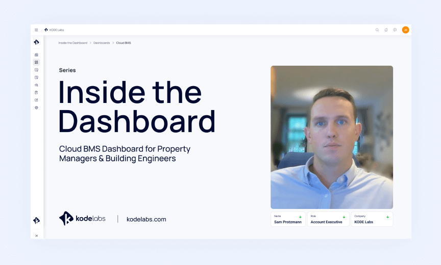 Inside the Dashboard: Sam Protzmann’s Cloud BMS Dashboard for Property Managers & Building Engineers