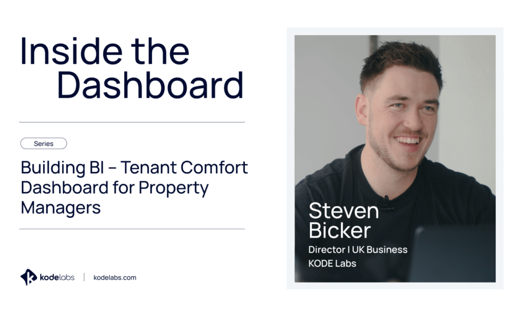 Inside the Dashboard: Steven Bicker’s Building BI: Tenant Comfort Dashboard for Property Managers