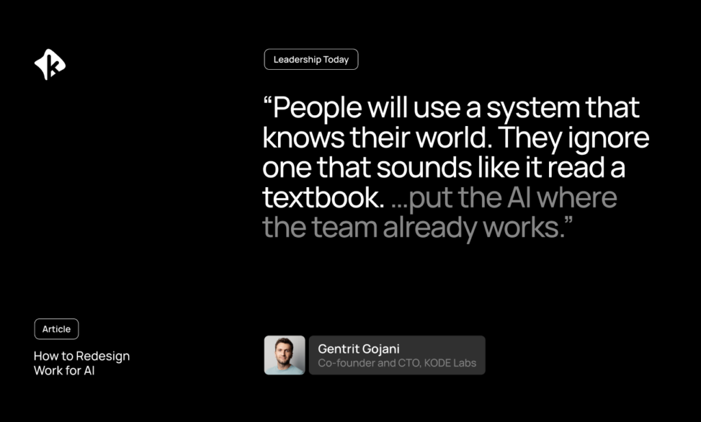 How to Redesign Work for AI