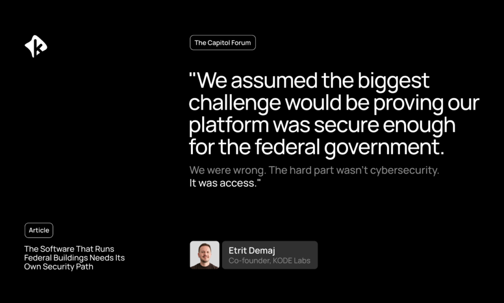 The Software That Runs Federal Buildings Needs Its Own Security Path